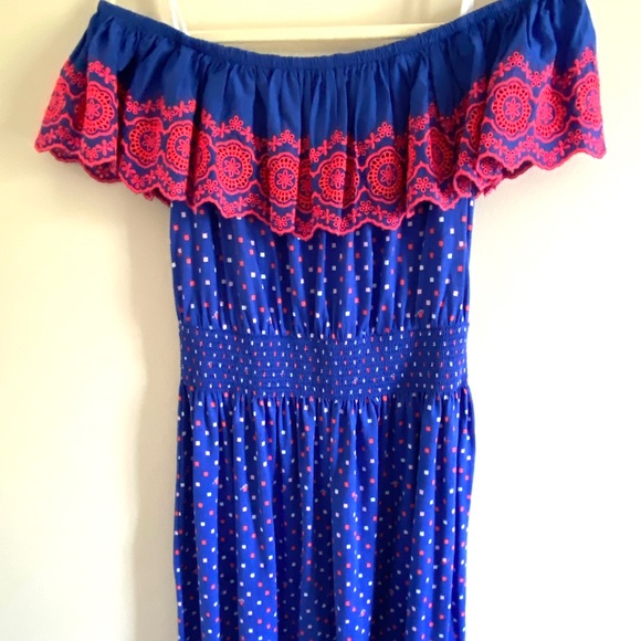 NWT Lilly Pulitzer Kalama Off-the-Shoulder Smocked Dress - Picture 3 of 14